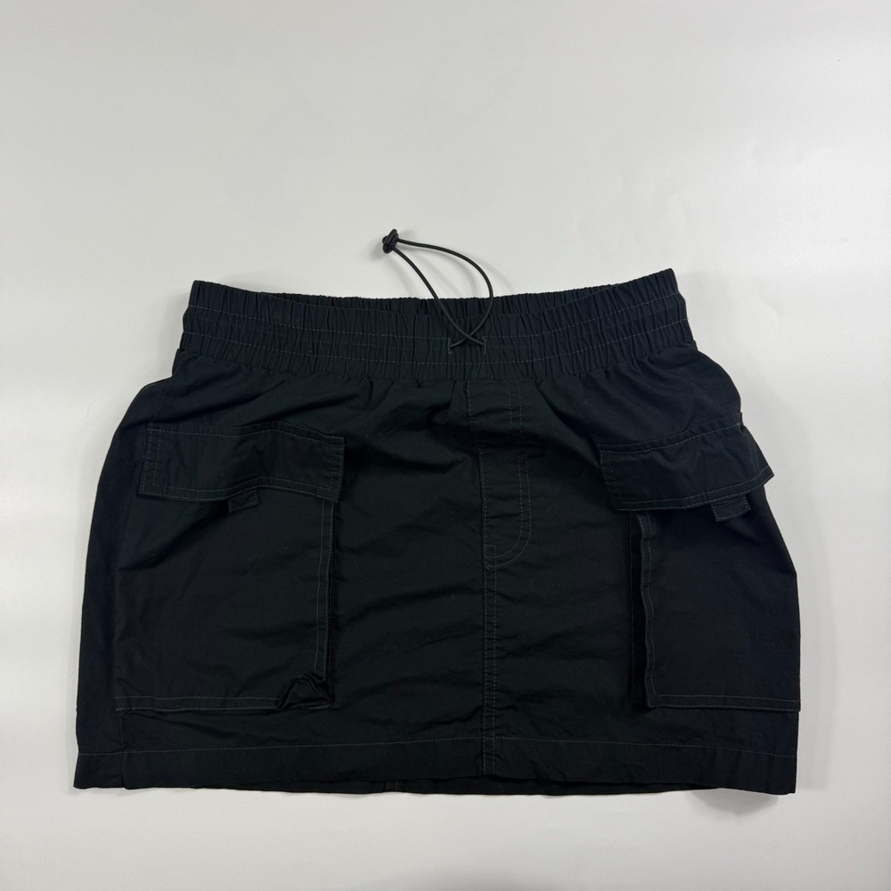 Wild Fable Cargo Skort Womens S Black‎ Stretch Regular Elastic Waist Drawstring